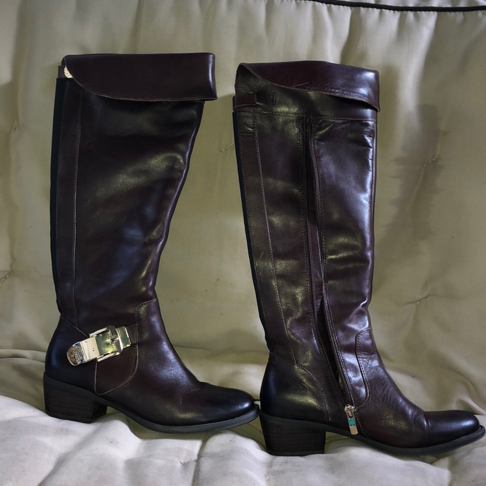 Winter leather boots